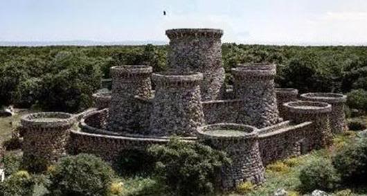 Nuragic fortress with distinctive
stone Nuraghe towers